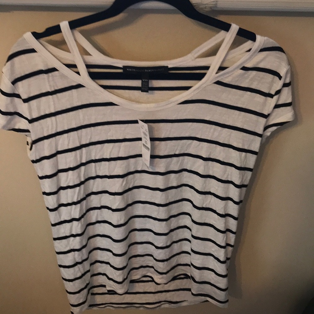 White and Black top